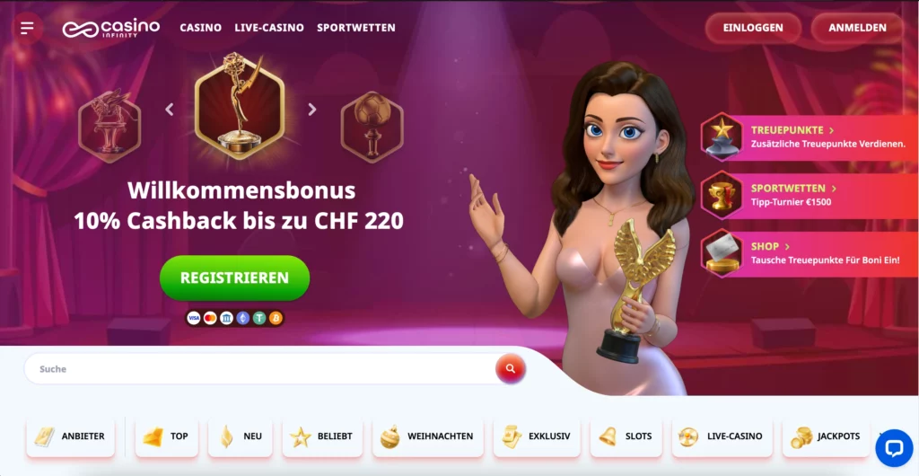 Einführung in Casino Infinity