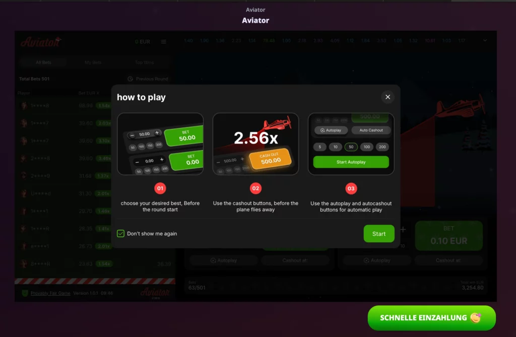 Wie spielt man Aviator richtig?